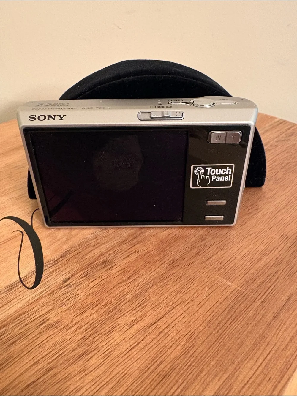 Sony Silver Compact Digital Camera with Touch Panel DSC-T50 AS-IS